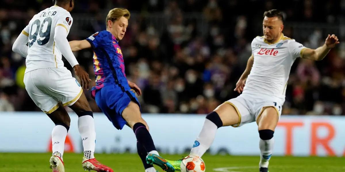 Barcelona y Napoli empataron 1 a 1 en el Camp Nou por el partido de ida correspondiente a los dieciseisavos de final de la UEFA Europa League.