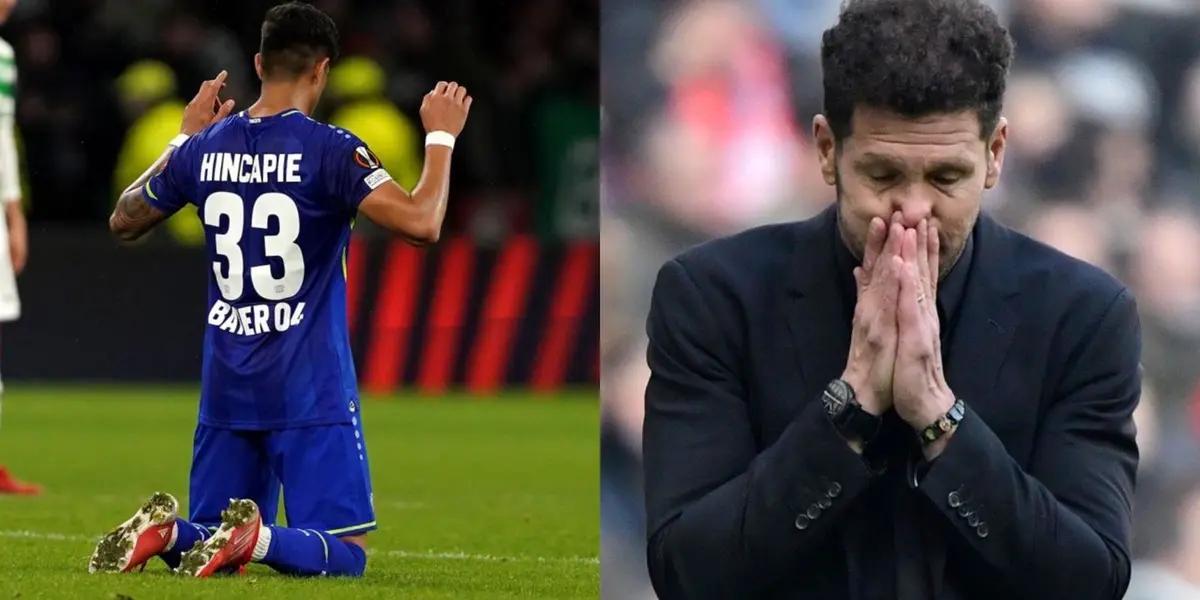 Bayern Leverkusen pretendería 50 millones por Piero Hincapié, ya habría rechazado 35 del Tottenham, por lo que se dificultaría que Atlético Madrid o Sevilla lo fichen.