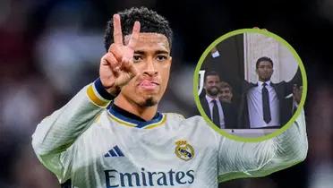 Bellingham con la camiseta del Real Madrid.