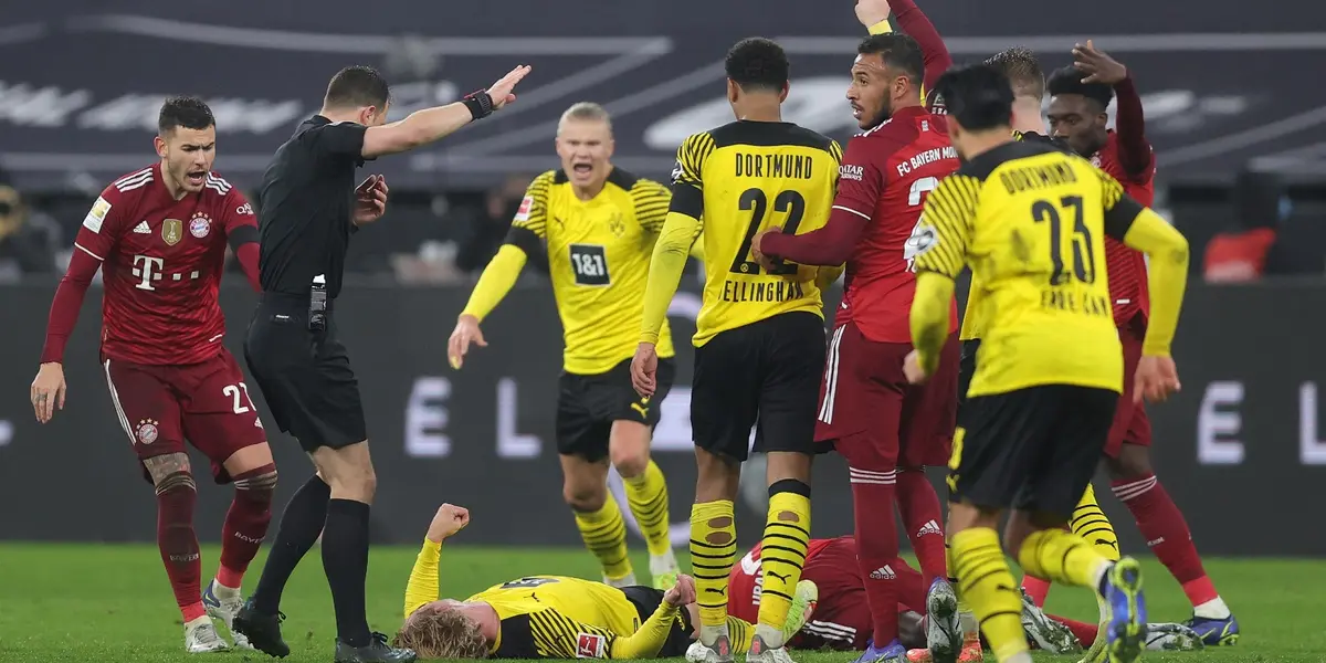 Bellingham denunció al arbitro de robo en el partido entre Borussia Dortmund y Bayern Múnich. Y lo acusó indirectamente de arreglar el encuentros antes.