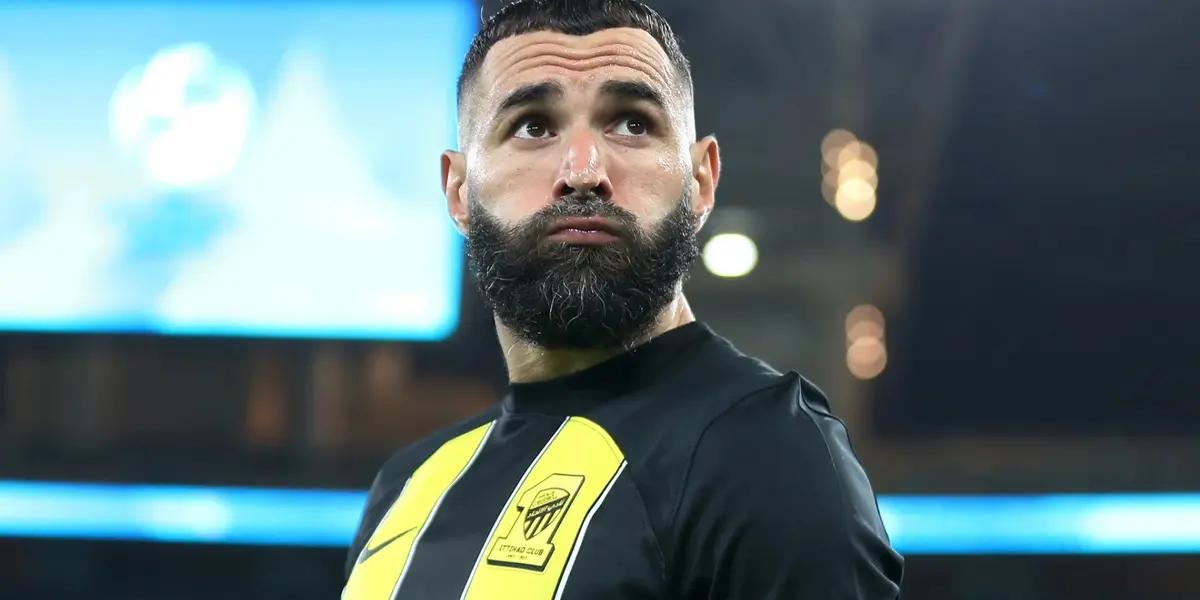 Benzema cerró sus redes por críticas, ahora menospreció a Al-Ittihad y esto dijo