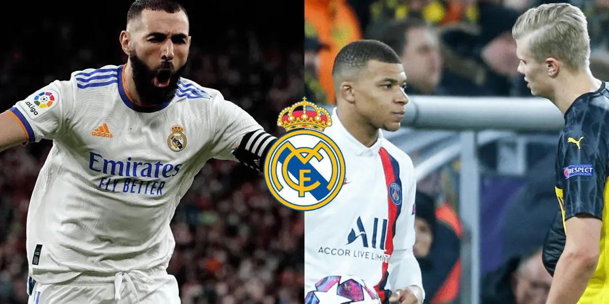 Benzema da muestras claras de saber como se juega en el Madrid para que aprendan Mbappé y Haaland.