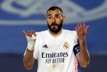 Benzema pide por Kylian Mbappé.