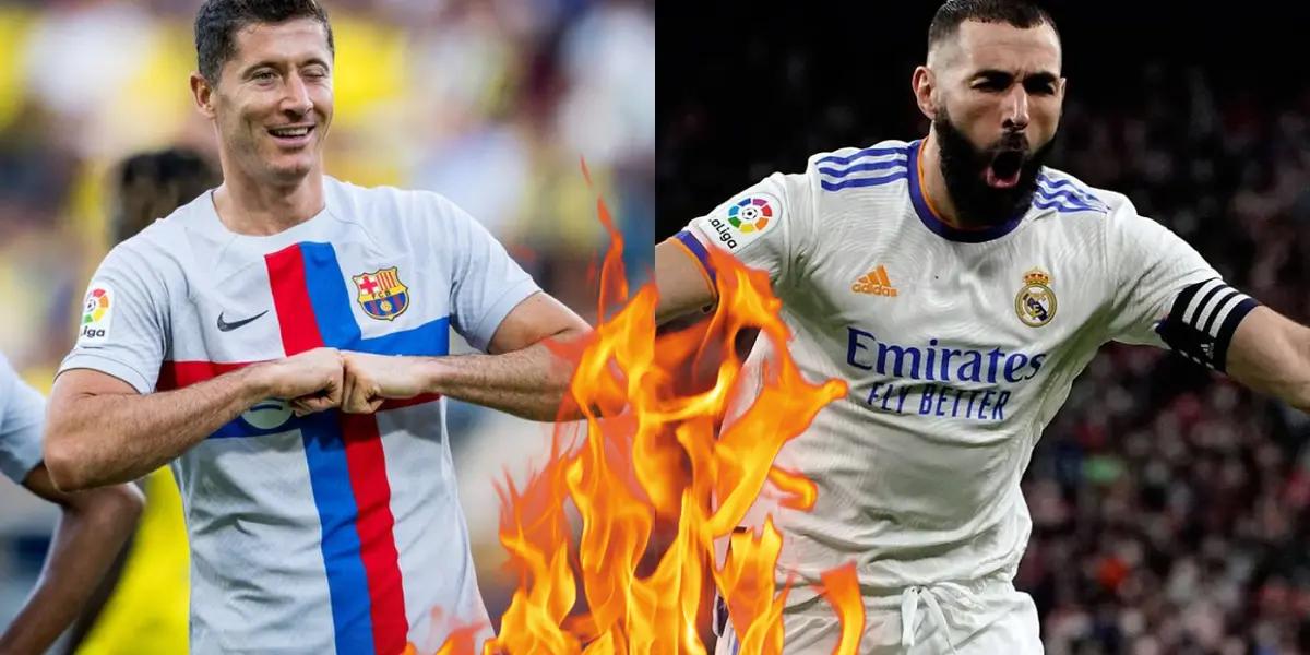 Benzema y Lewandowski se enfrentarán cara a cara para determinar quien es mejor