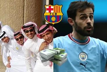 Bernardo Silva era uno de los apuntados para Xavi Hernández en FC Barcelona pero su futuro podría estar en Arabia Saudita