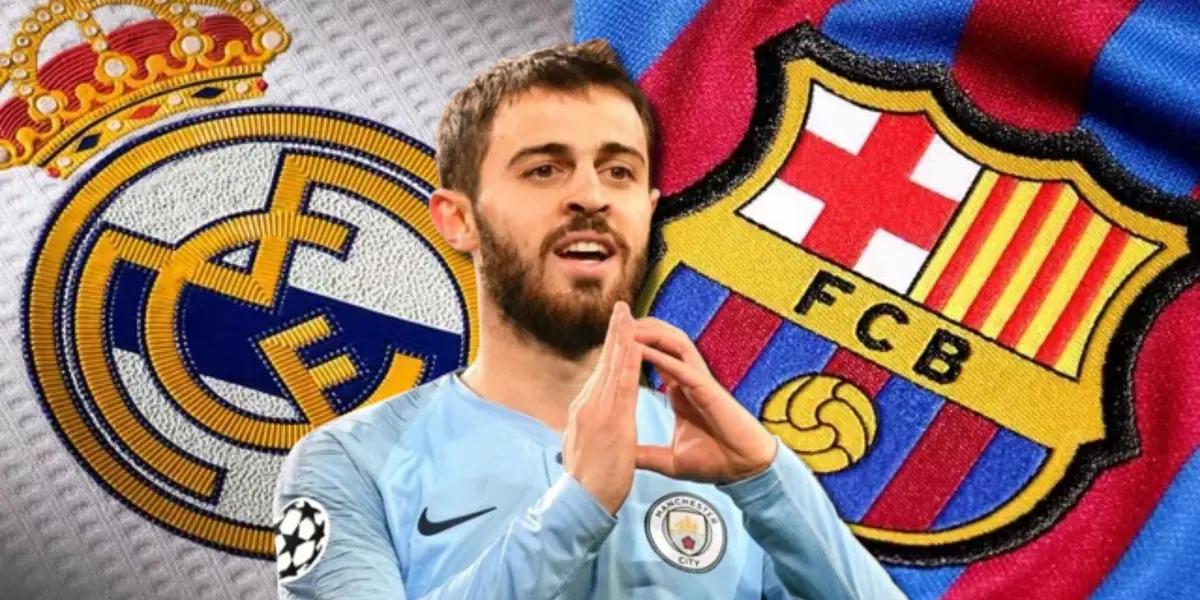 Bernardo Silva, jugador del Manchester City, que prefiere al FC Barcelona ante que Real Madrid