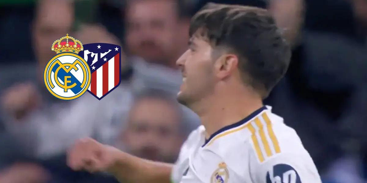Brahim celebrando gol vs Atlético