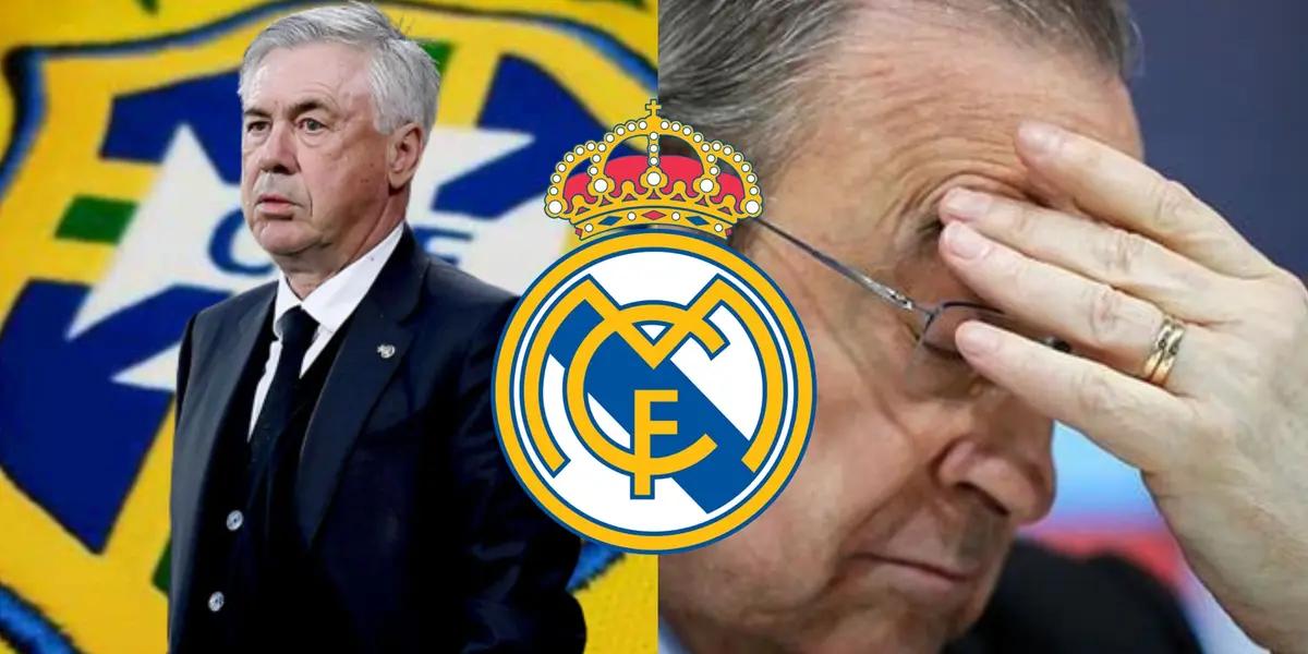 Brasil presiona a Ancelotti y esto decidió el técnico sobre abandonar Madrid de inmediato