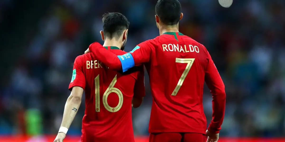 Bruno Fernandes y Cristiano Ronaldo / Foto: AS