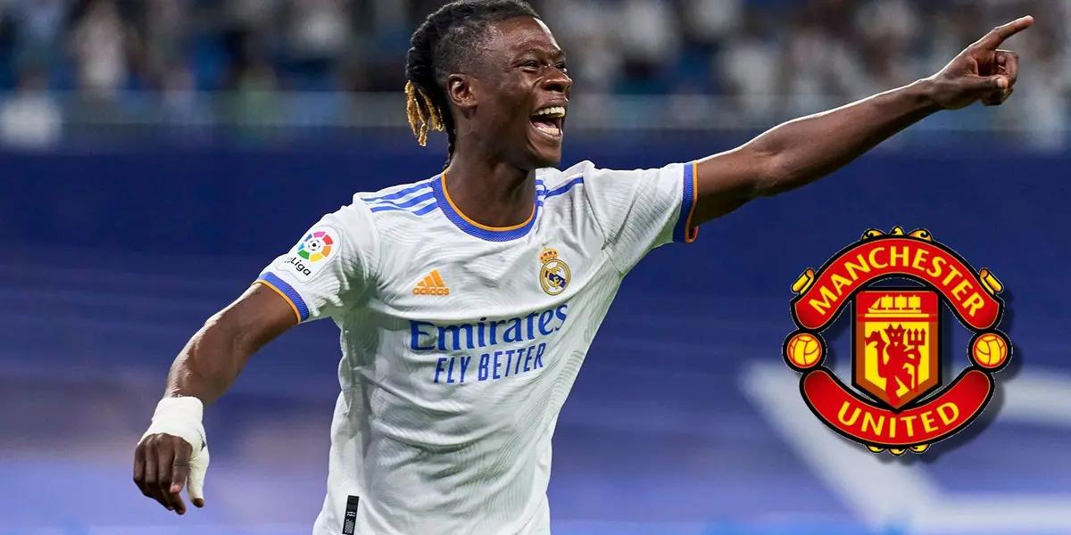 Camavinga y su reacción al preguntarle si iría al Manchester United, ahora que la rompe en el Real Madrid