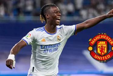 Camavinga y su reacción al preguntarle si iría al Manchester United, ahora que la rompe en el Real Madrid