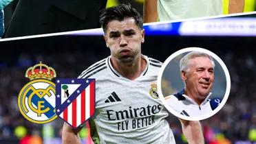 Carlo Ancelotti - Brahim Díaz (Foto: X)