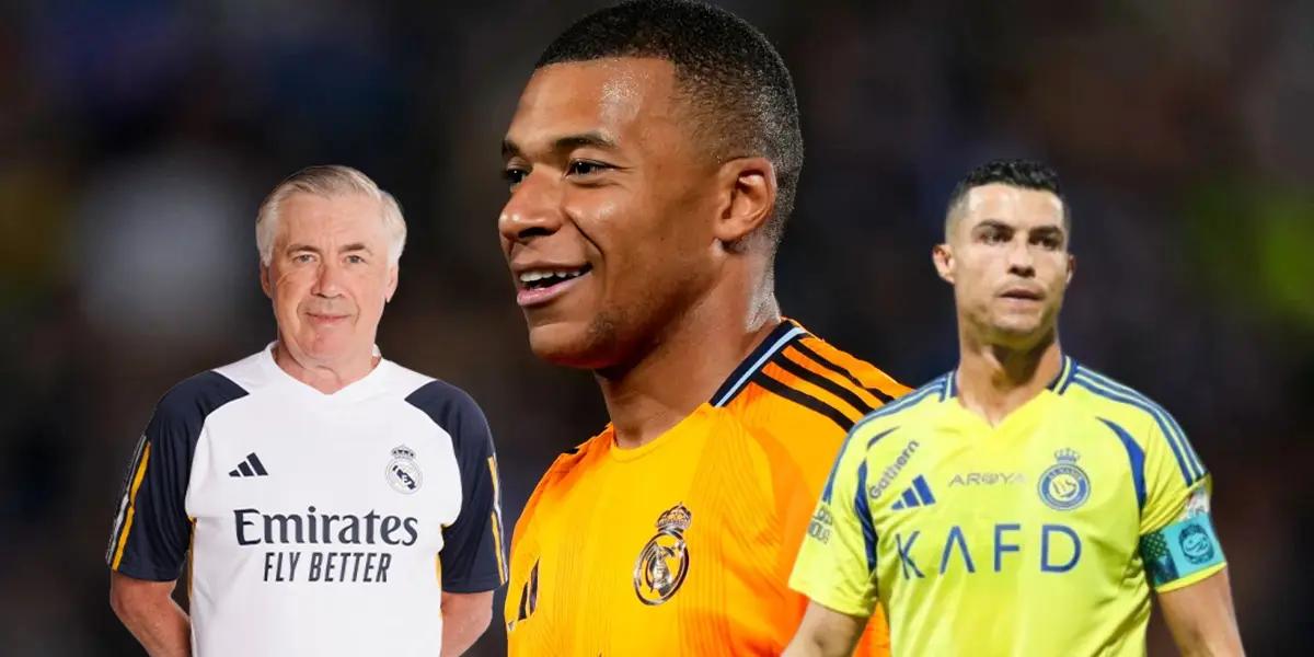 Carlo Ancelotti - CR7 - Kylian Mbappé (Foto: X)