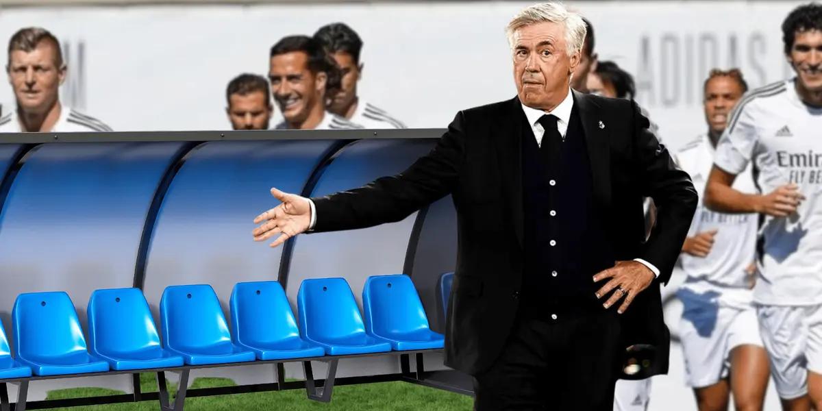 Carlo Ancelotti duda con la inclusión en el equipo titular de uno de su referentes para el debut en La Liga