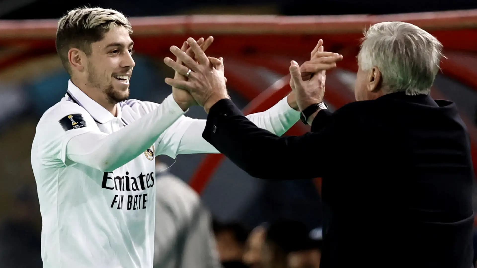 Carlo Ancelotti en una mini rueda de prensa antes del partido ha resaltado el juego de dos de sus jugadores