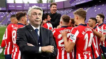 Carlo Ancelotti, entrenador del Real Madrid, y Atlético de Madrid