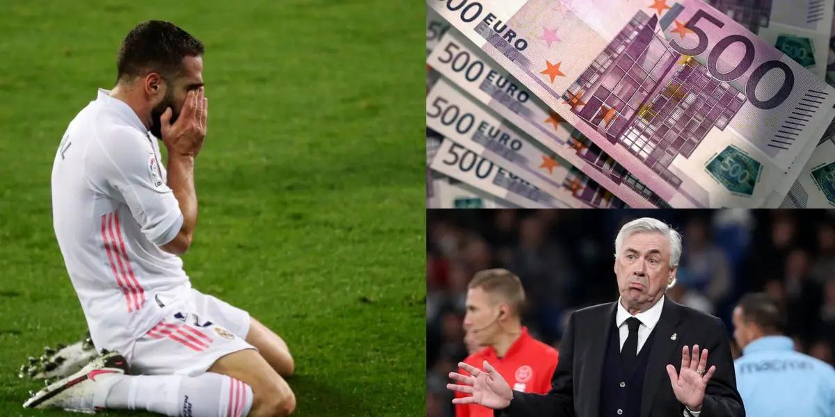 Carlo Ancelotti está en busca de un nuevo lateral derecho y dejará sin opciones a Dani Carvajal.