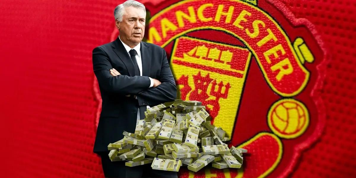 Carlo Ancelotti fue opción para el Manchester United, pero no aceptó porque ya renovó con el Real Madrid por varios años