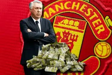 Carlo Ancelotti fue opción para el Manchester United, pero no aceptó porque ya renovó con el Real Madrid por varios años