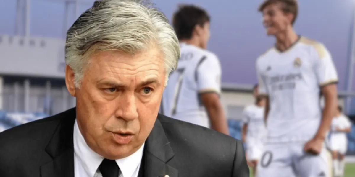 Carlo Ancelotti ha decidido contar con dos canteranos en el entrenamiento de esta mañana