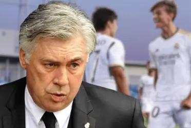 Carlo Ancelotti ha decidido contar con dos canteranos en el entrenamiento de esta mañana
