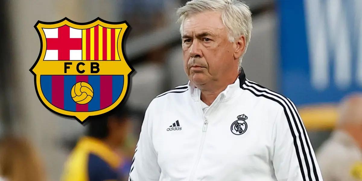 Carlo Ancelotti habló del caso que el FC Barcelona le acerque una propuesta para que pueda dirigirlos