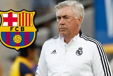 Carlo Ancelotti habló del caso que el FC Barcelona le acerque una propuesta para que pueda dirigirlos