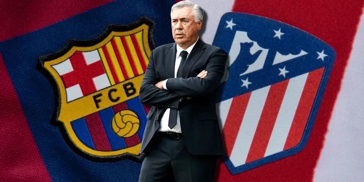 Carlo Ancelotti habló sobre el partido que disputará el Atlético de Madrid contra el FC Barcelona