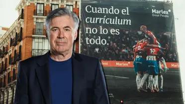 Carlo Ancelotti habló sobre el partido que viene para el Real Madrid, ante Girona, que pusieron un cartel en la ciudad