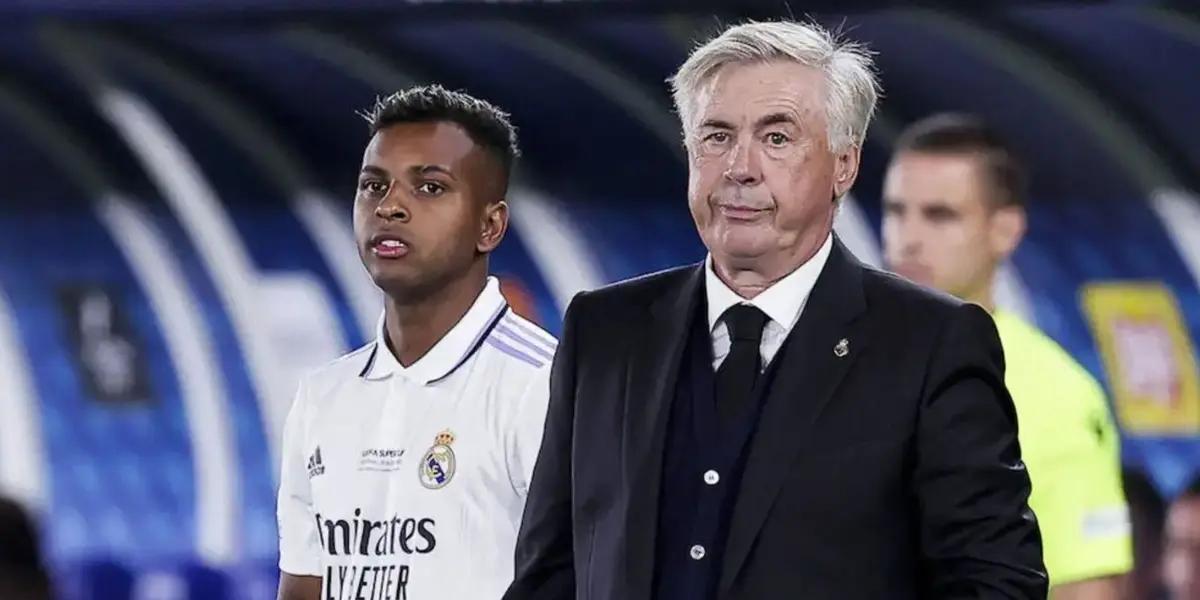 Carlo Ancelotti hizo que nuevamente Rodrygo se luciera en el Real Madrid ante el Cádiz