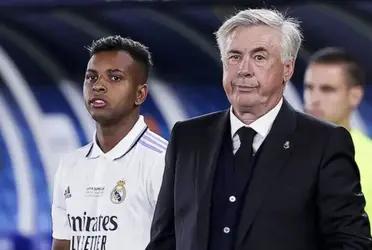 Carlo Ancelotti hizo que nuevamente Rodrygo se luciera en el Real Madrid ante el Cádiz
