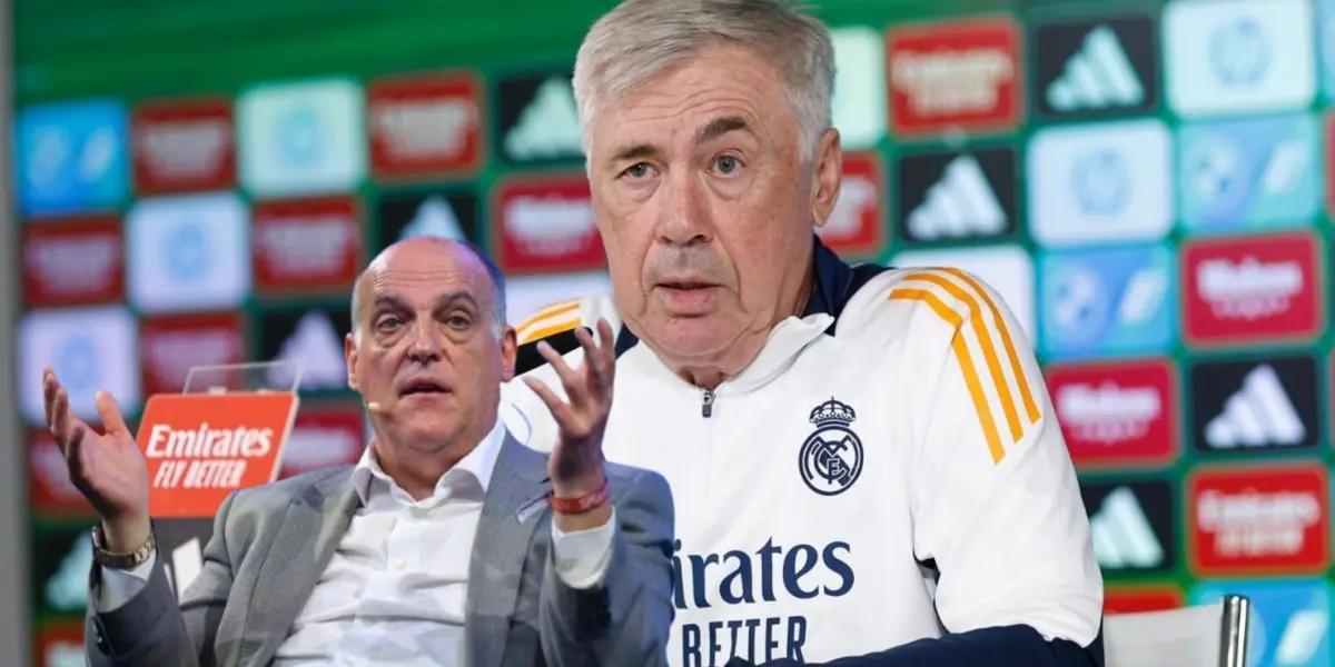 Carlo Ancelotti - Javier Tebas (Foto: X)
