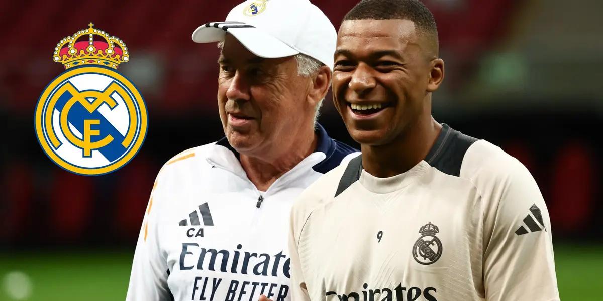Carlo Ancelotti - Kylian Mbappé (Foto: Real Madrid)