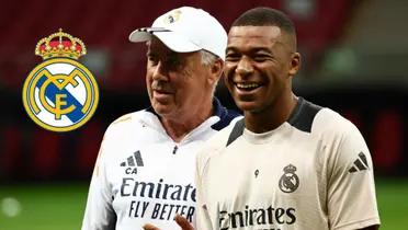 Carlo Ancelotti - Kylian Mbappé (Foto: Real Madrid)