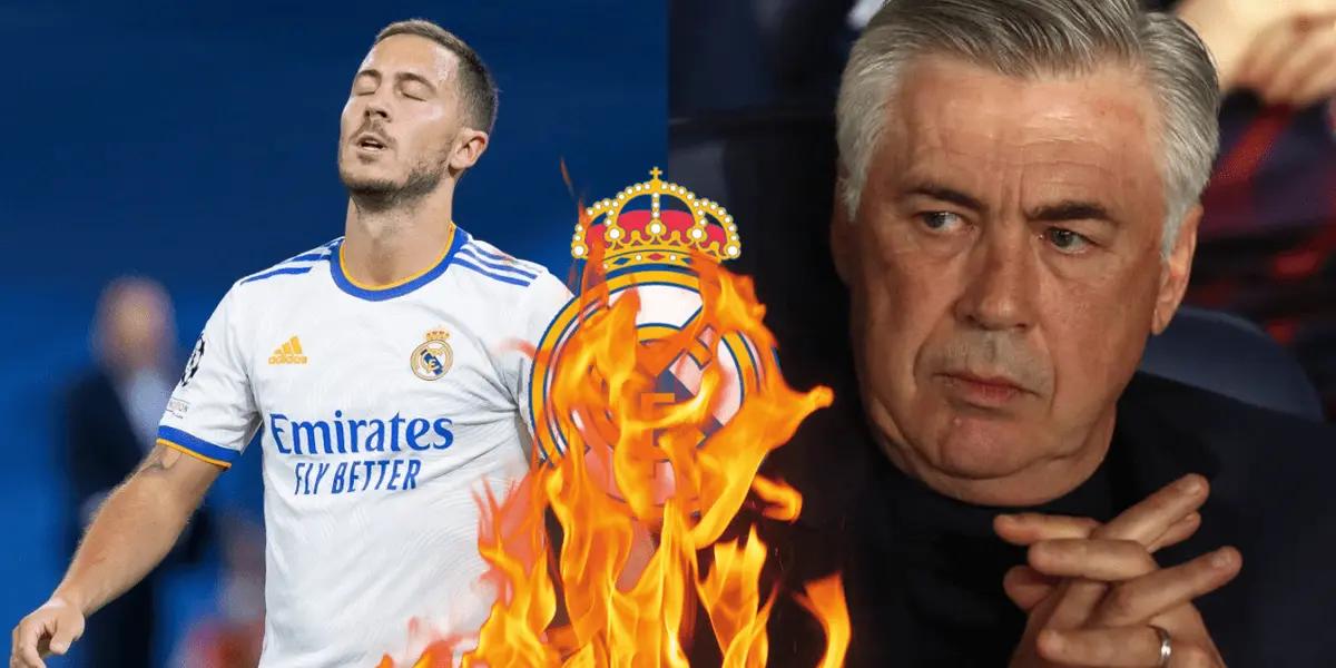 Carlo Ancelotti le habría faltado nuevamente el respeto a Eden Hazard.