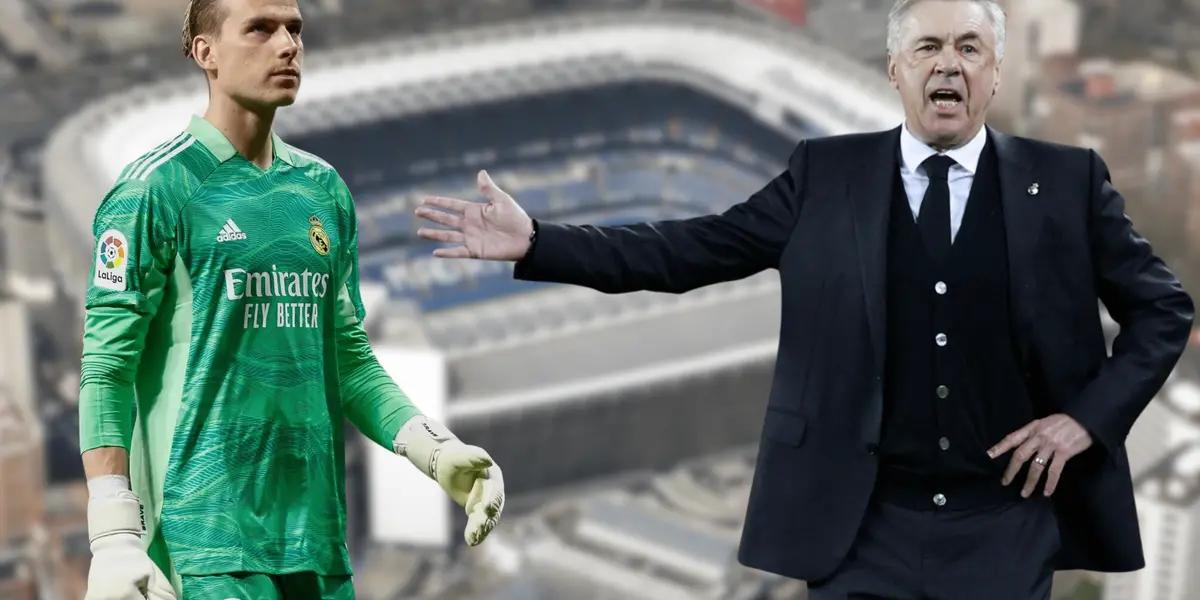 Carlo Ancelotti opinó sobre la titularidad de emergencia de Lunin luego de haber pedido que salga