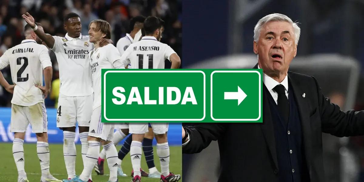 Carlo Ancelotti podría dejar Real Madrid el próximo año y con él podría salir otros tres jugadores del actual plantel