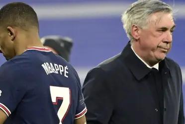 Carlo Ancelotti puso paños de agua fría ahora que vuelve a sonar Kylian Mbappé para reforzar al Real Madrid