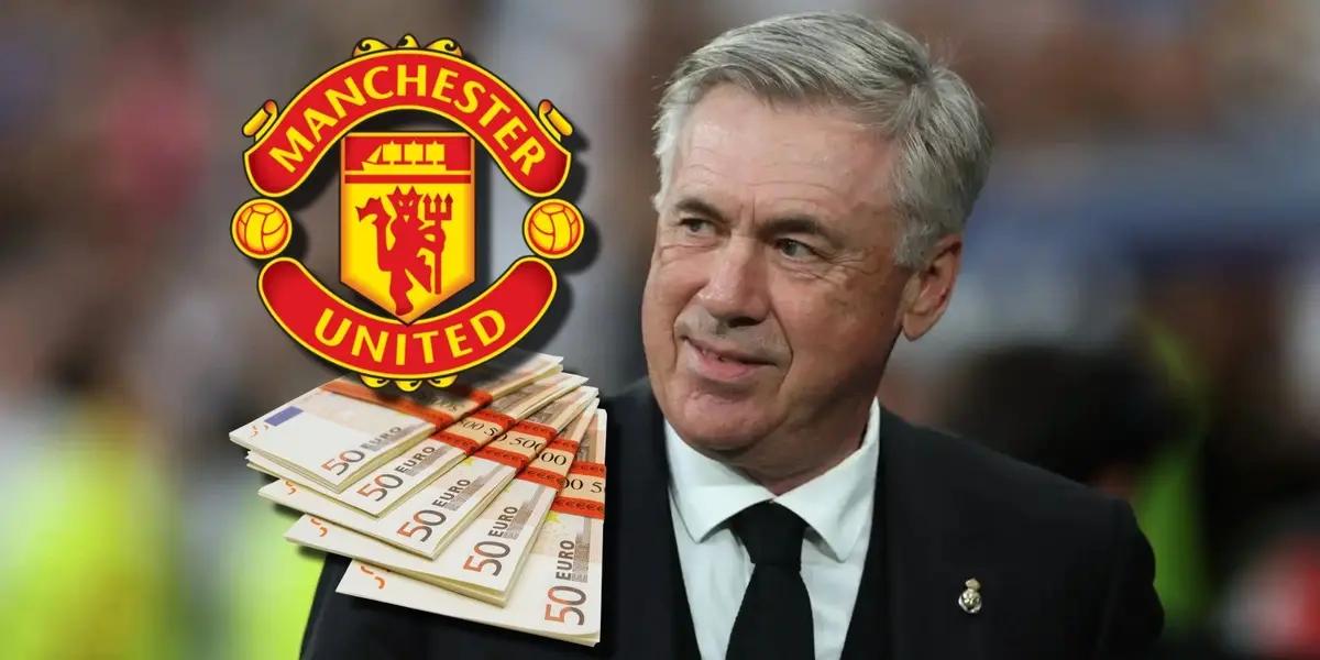 Carlo Ancelotti recibió una propuesta del Manchester United, gracias a su gran rendimiento con el Real Madrid