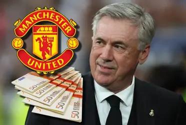 Carlo Ancelotti recibió una propuesta del Manchester United, gracias a su gran rendimiento con el Real Madrid