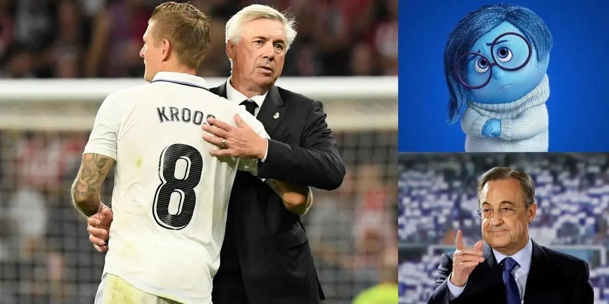 Carlo Ancelotti ve con tristeza la posible salida de uno de sus referentes.