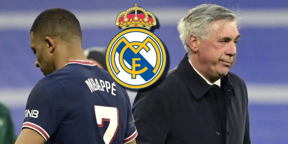 Carlo Ancelotti volvió a reaccionar ahora que Kylian Mbappé no tiene contrato con el PSG y suena para el Real Madrid