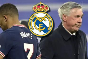 Carlo Ancelotti volvió a reaccionar ahora que Kylian Mbappé no tiene contrato con el PSG y suena para el Real Madrid