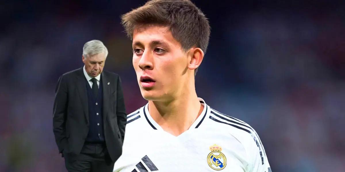 Carlo Ancelotti y Arda Güler Foto: Goal y Marca