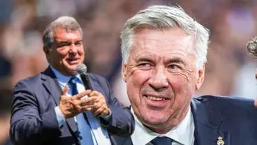 Carlo Ancelotti y Joan Laporta