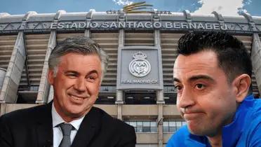 Carlo Ancelotti y Xavi Hernández / Foto: Collage