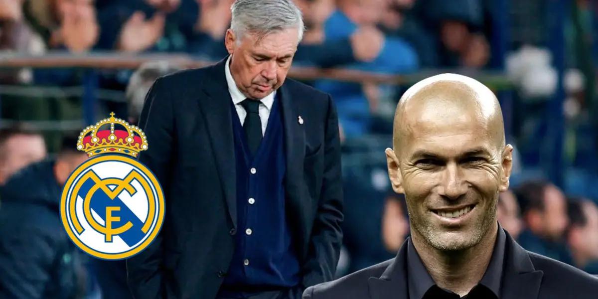 Carlo Ancelotti - Zinedine Zidane (Foto: Real Madrid)
