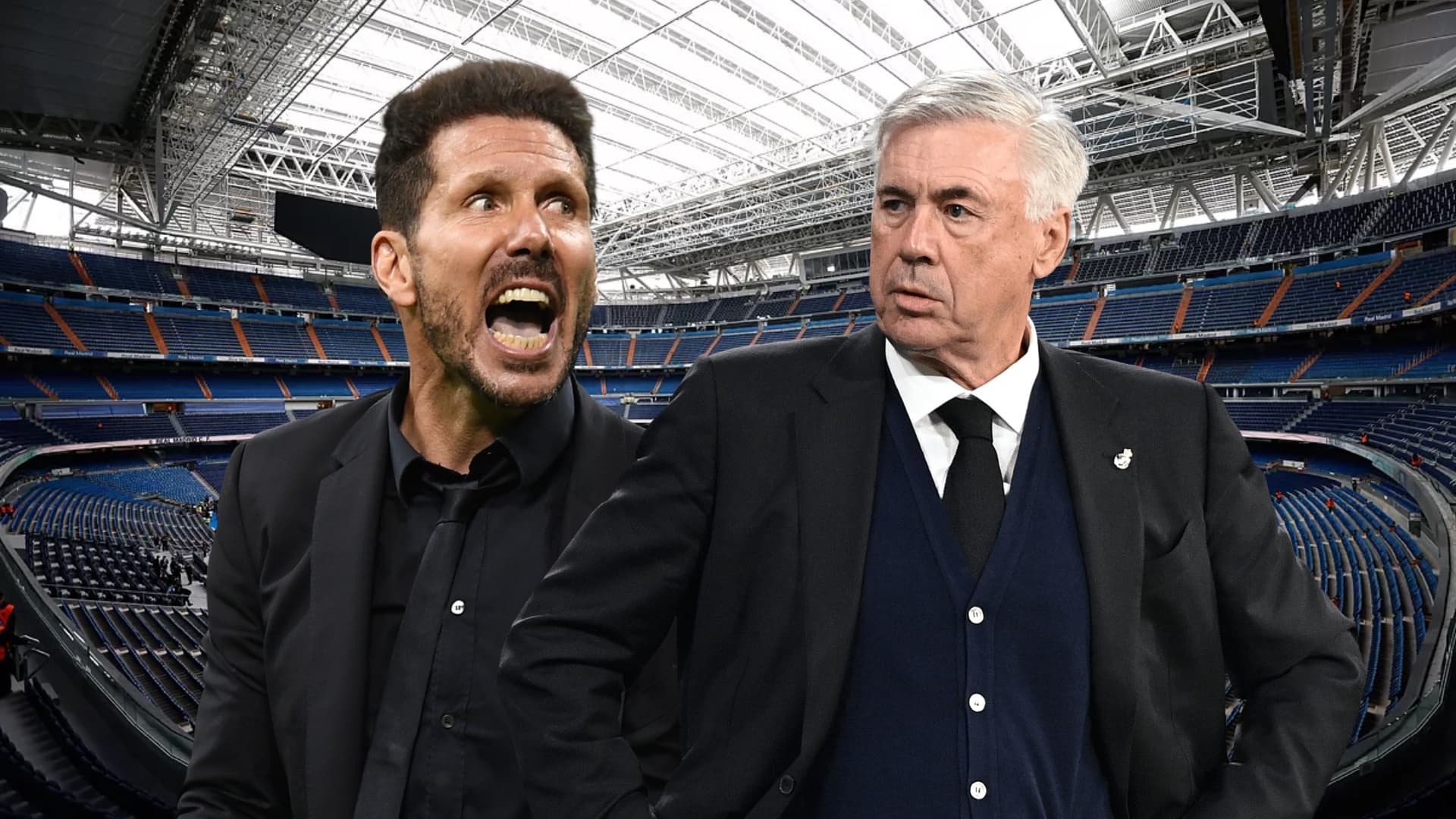 Cholo Simeone y Carlo Ancelotti