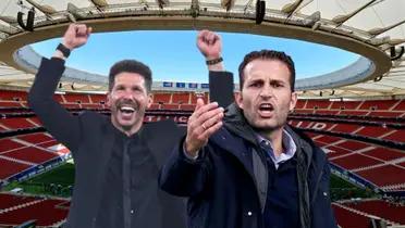 Cholo Simeone y Pipo Baraja