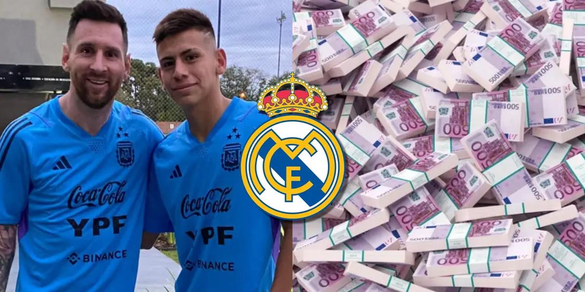 Claudio Echeverri es el objetivo del Real Madrid, mira los millones que deben pagar a River Plate por la joya argentina